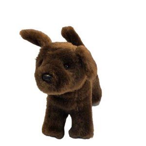 American Girl Chocolate Chip Brown Lab Puppy Dog Plush 2014 Poseable Doll Pet 7"